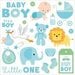 Little Birdie Crafts - 6 x 6 Paper Pack - Baby Boy