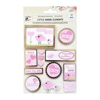 Little Birdie Crafts - Self Adhesive Embellishments - Love You Mom 02