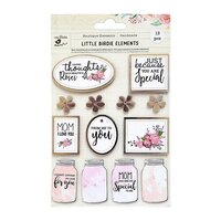 Little Birdie Crafts - Self Adhesive Embellishments - Special Mom Thoughtful