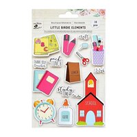 Little Birdie Crafts - Self Adhesive Embellishments - Thank You Teacher