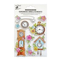 Little Birdie Crafts - Self Adhesive Embellishments - Floral Hours