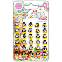 Craft Consortium - Let Spring Begin Collection - Wooden Bees