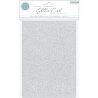 Craft Consortium - The Essential Glitter Card - Non Shedding A4 Glitter Card - Silver