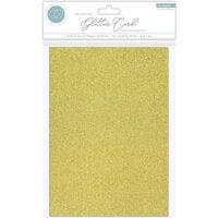 Craft Consortium - The Essential Glitter Card - Non Shedding A4 Glitter Card - Gold