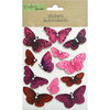 Little Birdie Crafts - Self Adhesive Embellishments - Butterfly Sea Coral
