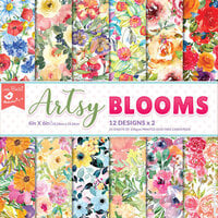 Little Birdie Crafts - 6 x 6 Paper Pack - Artsy Blooms