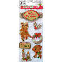 Little Birdie Crafts - Self Adhesive Embellishments - Noel