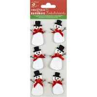 Little Birdie Crafts - Self Adhesive Embellishments - Snowman Glitter Fun