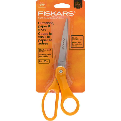 Fiskars 8-Inch Stainless Steel All-Purpose Scissors Straight