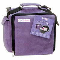 Craft Mates - Lockables - Craft Embellishment Organizer - Purple Ultrasuede