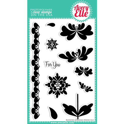 Avery Elle - Clear Acrylic Stamps - Blossoms and Blooms