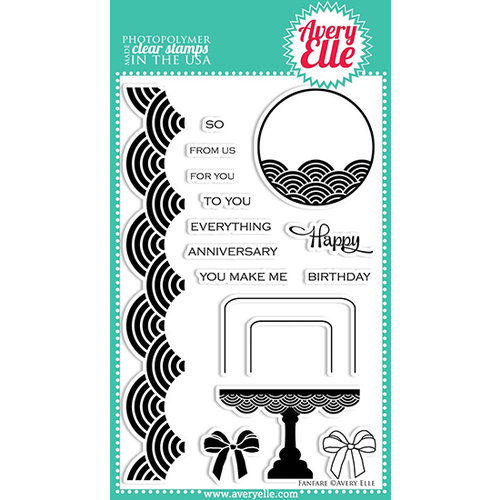 Avery Elle - Clear Acrylic Stamps - Fanfare