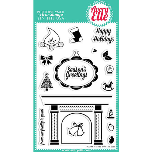 Avery Elle - Clear Acrylic Stamps - Christmas - Warm Wishes