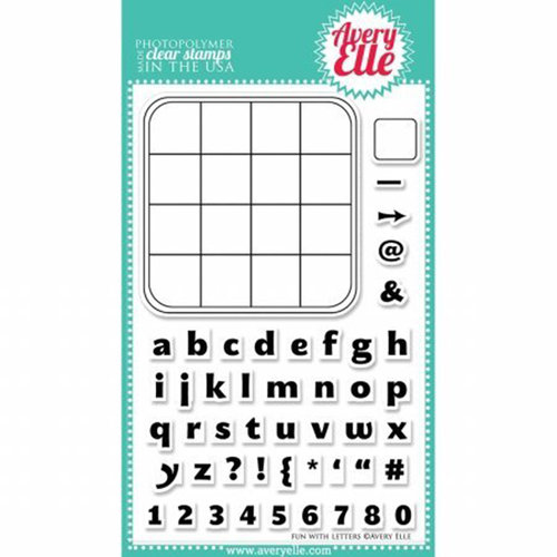 Avery Elle - Clear Acrylic Stamps - Fun with Letters
