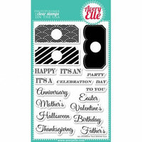 Avery Elle - Clear Acrylic Stamps - All Occasion Tags