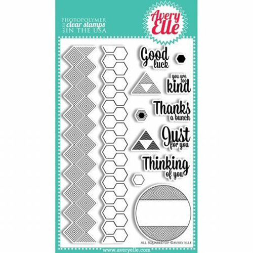 Avery Elle - Clear Acrylic Stamps - All Squared Up