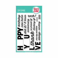 Avery Elle - Clear Acrylic Stamps - Fill In The Blank