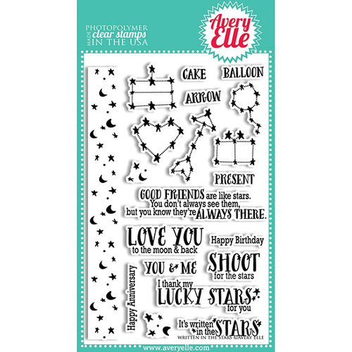 Avery Elle - Clear Acrylic Stamps - Written In The Stars