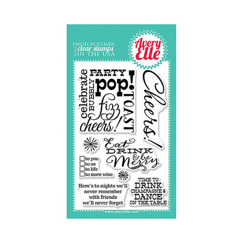 Avery Elle - Clear Acrylic Stamps - Cheers