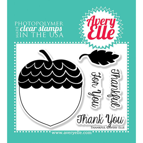Avery Elle - Clear Acrylic Stamps - Thankful