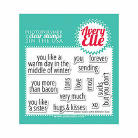 Avery Elle - Clear Acrylic Stamps - Simply Said - Love