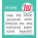 Avery Elle - Clear Acrylic Stamps - Simply Said - Hello