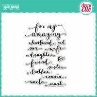 Avery Elle - Clear Acrylic Stamps - Amazing