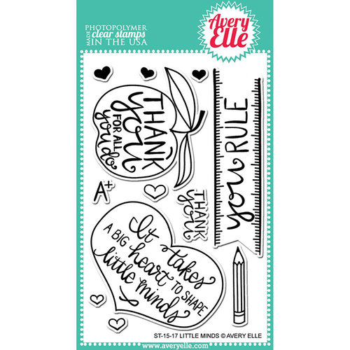 Avery Elle - Clear Acrylic Stamps - Little Minds