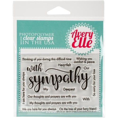 Avery Elle With Sympathy Stamp Set
