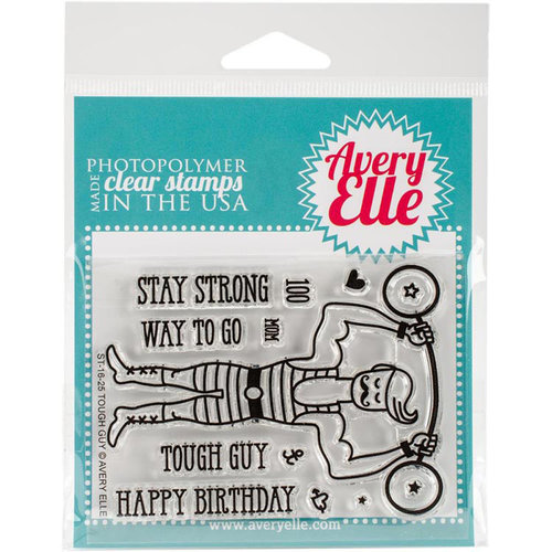 Avery Elle - Clear Acrylic Stamps - Tough Guy