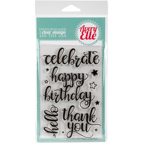 Avery Elle - Clear Photopolymer Stamps - Big Greetings