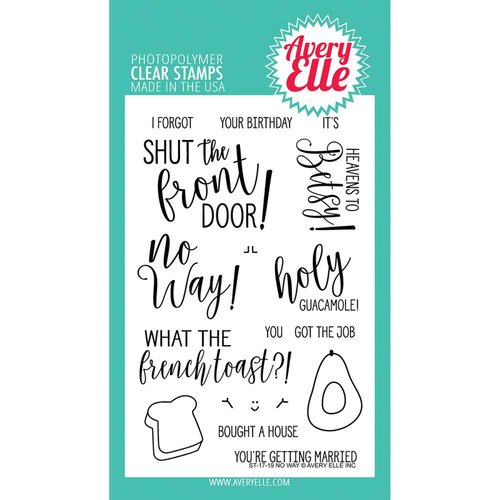 Avery Elle - Clear Acrylic Stamps - No Way