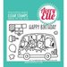 Avery Elle - Clear Photopolymer Stamps - Birthday Bus