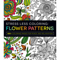 Adams Media - Stress Less Coloring - Flower Patterns