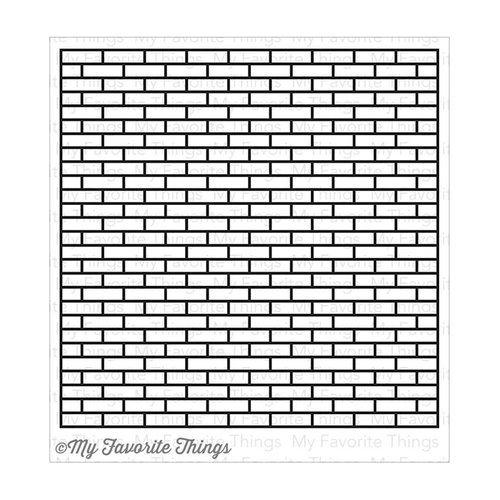 My Favorite Things - Background - Cling Mounted Rubber Stamp - Small Brick Background
