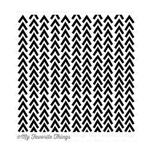 My Favorite Things - Background - Cling Mounted Rubber Stamp - Wonky Chevron