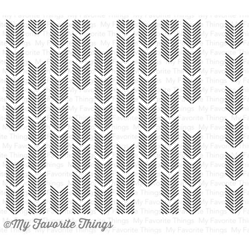 My Favorite Things - Background - Cling Mounted Rubber Stamp - Arrow Ends