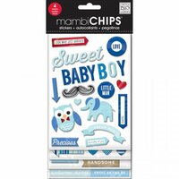 Me and My Big Ideas - MAMBI Chips - Chipboard Stickers - Sweet Baby Boy