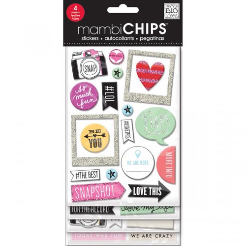 Me and My Big Ideas - MAMBI Chips - Chipboard Stickers - Insta Love