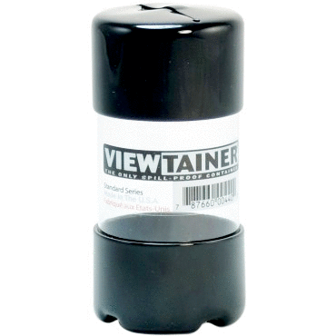 Viewtainer - Spill-Proof Storage Container - 2 x 4 Inches - Black