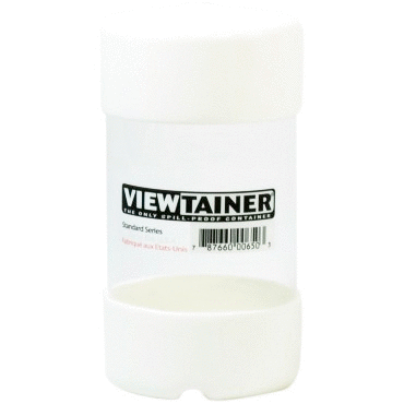 Viewtainer - Spill-Proof Storage Container - 2.75 x 5 Inches - White