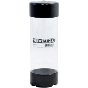 Viewtainer - Spill-Proof Storage Container - 2.75 x 8 Inches - Black