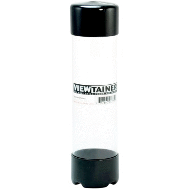 Viewtainer - Spill-Proof Storage Container - 2 x 7.75 Inches - Black