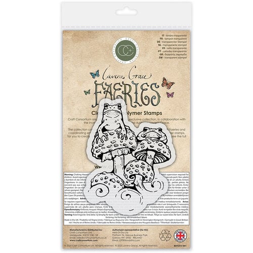 Craft Consortium - Faeries Collection - Clear Photopolymer Stamps - Toads