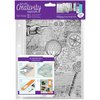 Docrafts - Creativity Essentials - Clear Acrylic Stamps - A5 - Background - Steampunk