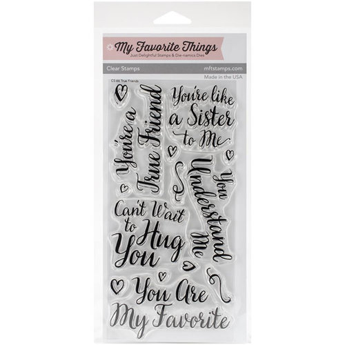 My Favorite Things - Clearly Sentimental - Clear Acrylic Stamps - True Friends
