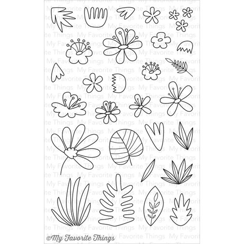 My Favorite Things - Clearly Sentimental - Clear Acrylic Stamps - Blissful Blooms