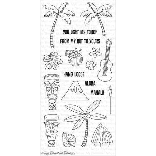 My Favorite Things - Clearly Sentimental - Clear Acrylic Stamps - Tiki Party