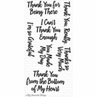 My Favorite Things - Clearly Sentimental - Clear Acrylic Stamps - Thanks So Very Much