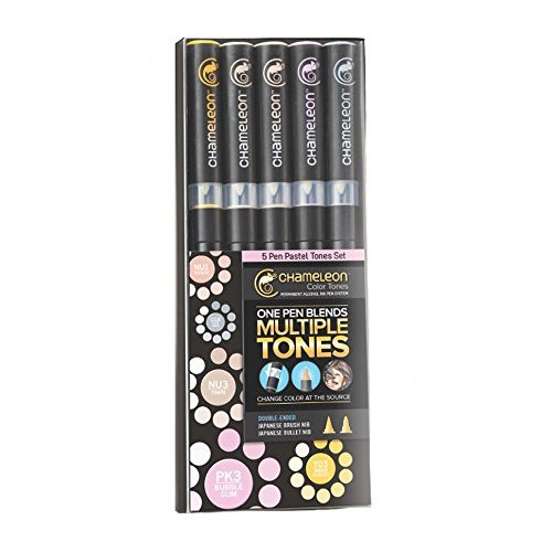 Chameleon Art Products Inc - Chameleon Color Tones - Pastel Tones Marker Set - 5 Pack